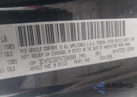 2017 Dodge Journey Crossroad from USA, damaged, VIN 3C4PDCGB7HT500909